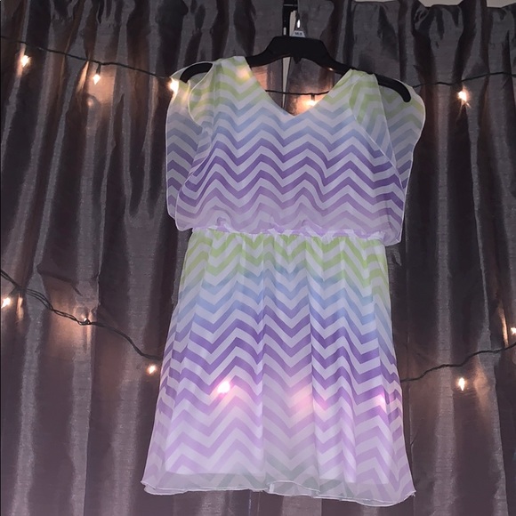 Speechless Other - A girly, four toned ombré dress